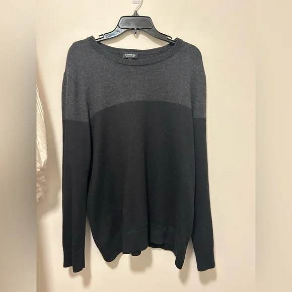 xl gray and black express sweater! - Picture 1 of 3